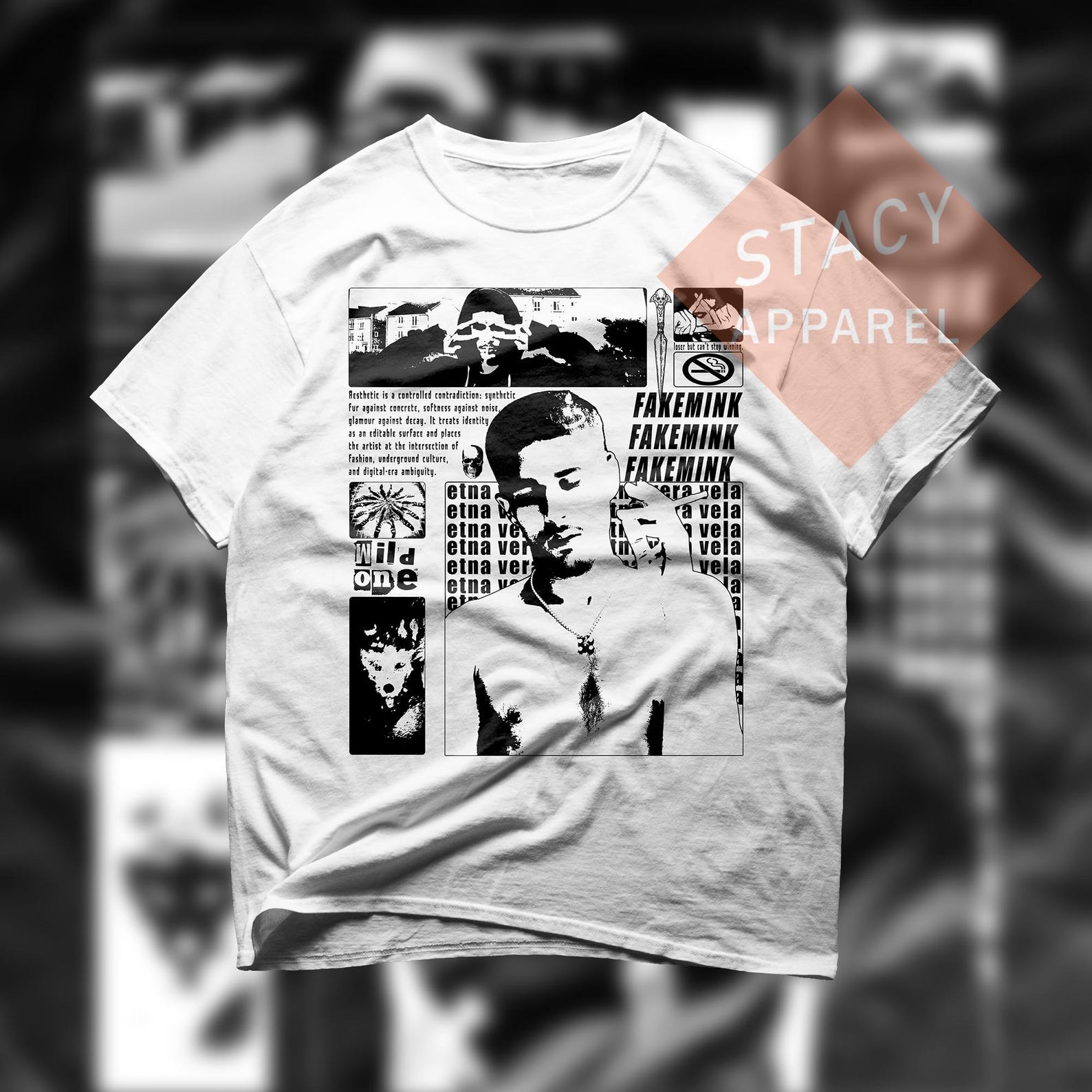 Ограниченная серия футболок Fakemink - Футболка Fakemink в стиле Wild One 2XL