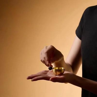 Tibet Şarkı Kasesi El Yapımı Bakır Meditasyon Kasesi Ses Şifası ve Meditasyon İçin Mini Şarkı Kaseleri Vurmalı Çalgılar