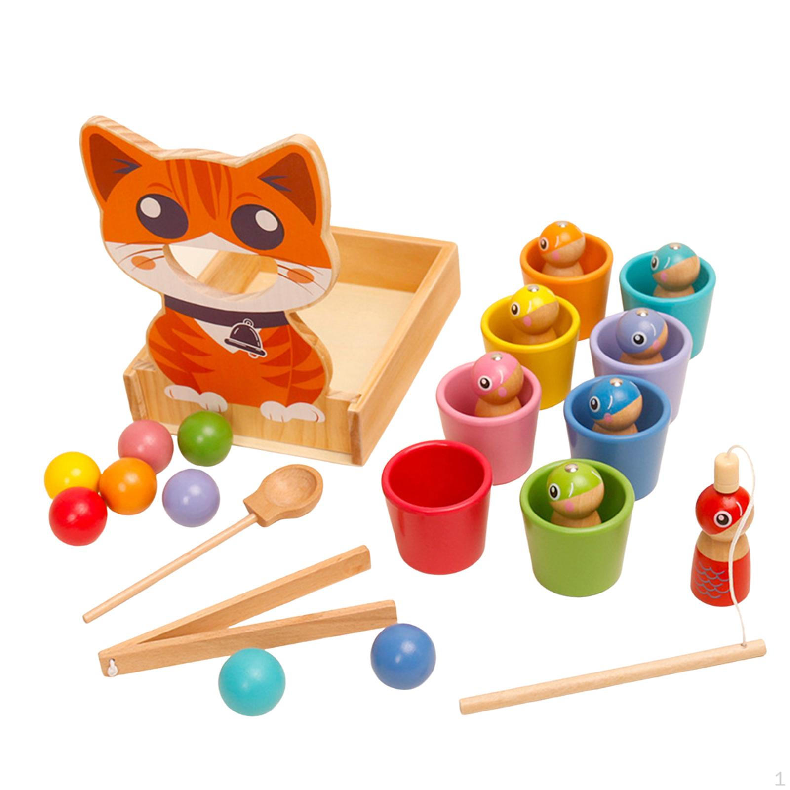 

Радужные шарики в чашках Обучающие игрушки для сортировки по цветам и счета