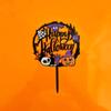 Halloween Castle Bat Acrylic Cake Topper Colorful Party Decoration