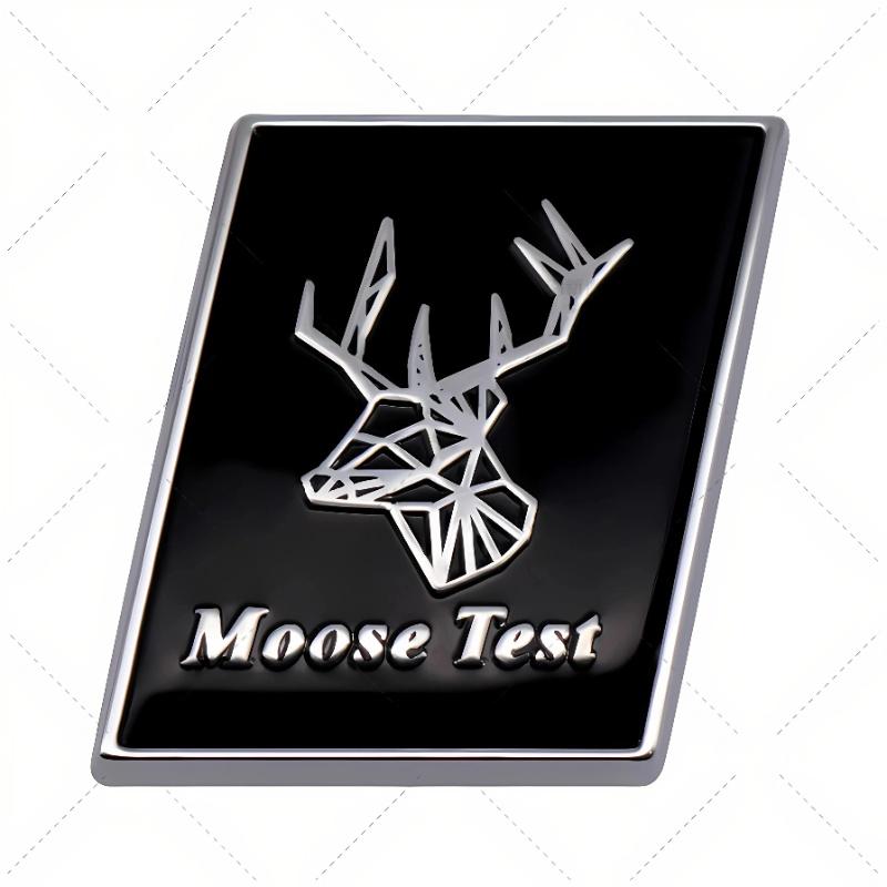AALK1 3D Metal Chrome R-Type AWD Badge Swedish Flag Moose Emblem Sticker for Volvo V40 XC60 XC90 C30 V60 - Auto Trunk/Fender Exterior