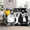 Bud Spencer Terence Hill Wirft Wirft Decke für Kindersofa Reise Wandern Picknick Beding Super Weiche Flanelldecke Geburtstagsgeschenk