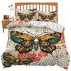 Winter Snowman Three-Piece Quilt Cover 3D Digital Printing Bedding Set Bed Cover