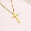 Stainless Steel Cross Necklace Men's Hip Hop Simple Trend Non-Fading Necklace Titanium Steel Sizable Necklace