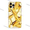 Money Gold Art Phone Case for iPhone 16,15,14,13,12,11 Pro,Max,17,Air,E,Mini Anti-Fingerprint Anti-Shock Rear Cover
