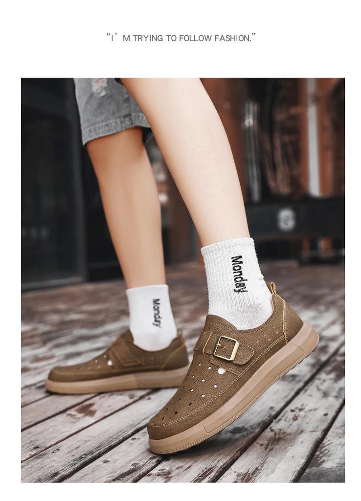 2025 Men's Lightweight Breathable Odor-Resistant Casual Shoes with Soft Sole & Wear-Resistant Flat Bottom