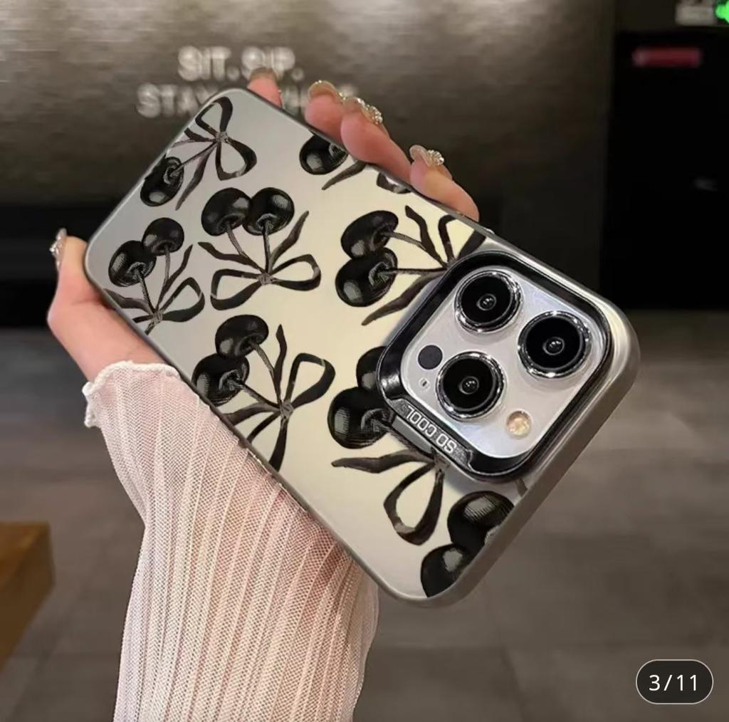 Popular Full Screen Black Cherry for Apple 11/11 Matte 11/11 Hard iPhone11promax Phone Case