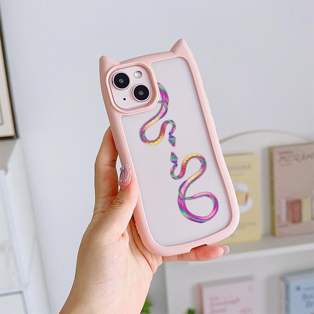 Мягкие чехлы для телефонов с кошачьими ушками для iPhone 16 15 13 12 11 Pro Max 14 Plus — фото 11