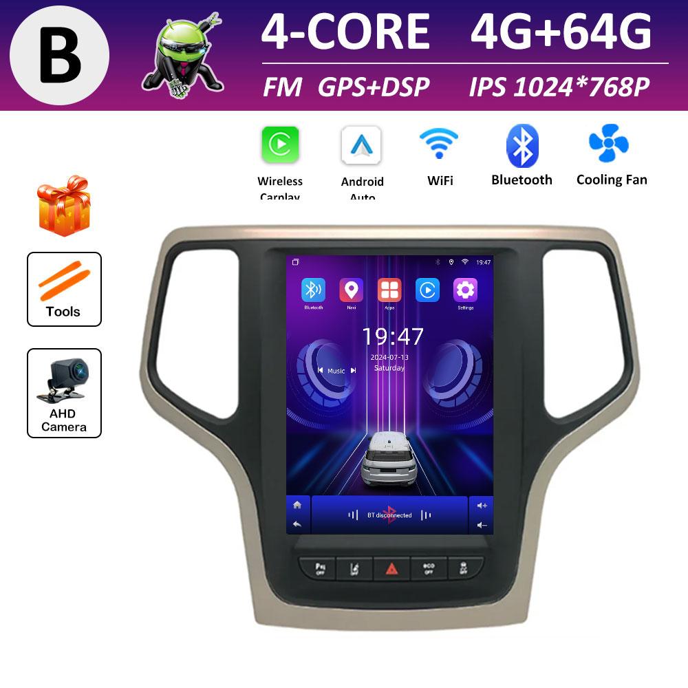 For Jeep Grand Cherokee 2014 2015 2016 2017 Wireless Carplay Android Smart System IPS Touch Screen GPS Navigation DSP Stereo BT