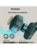 Portable Bladeless Fan 3 Speeds with Waist Clip 360° Rotation USB Rechargeable Ultra Quiet Personal Fan for Outdoor Sports Campi
