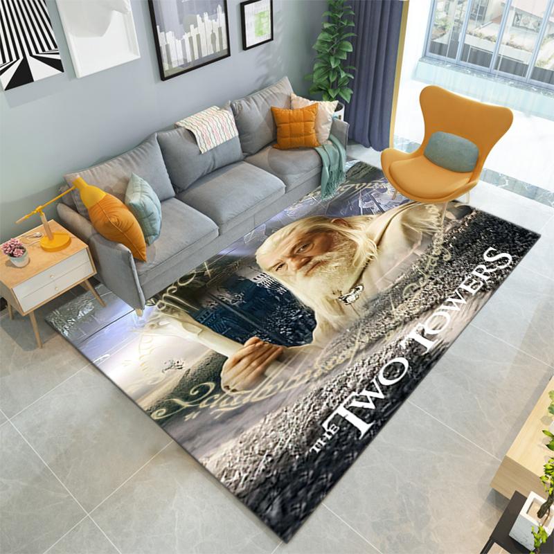 1PC Lord of the Rings Print Rug - home decoration Carpet For Living Room Bedroom Flooring Computer Chair Area Rug