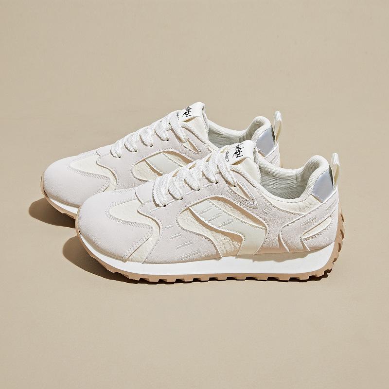 Casual Dad Sneakers for Women Comfortable Chunky Platform Running Shoes Non-Slip Lace-Up Breathable Walking Shoes Women's Workout Tennis Sneakers