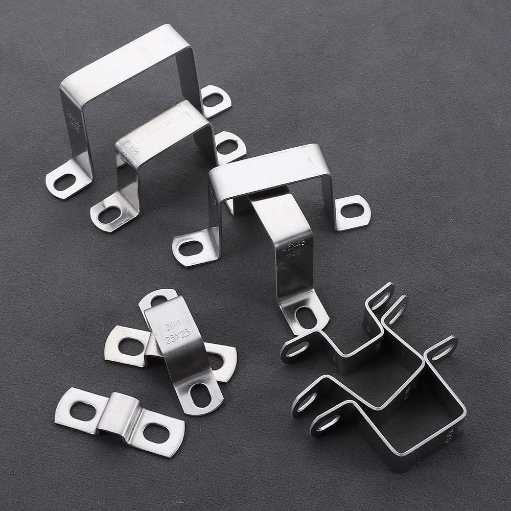 M-shaped U-shaped Square Rectangle Ohm Tube Card Saddle Clip Throat Hoop Horseback Hose Clamp  Tube