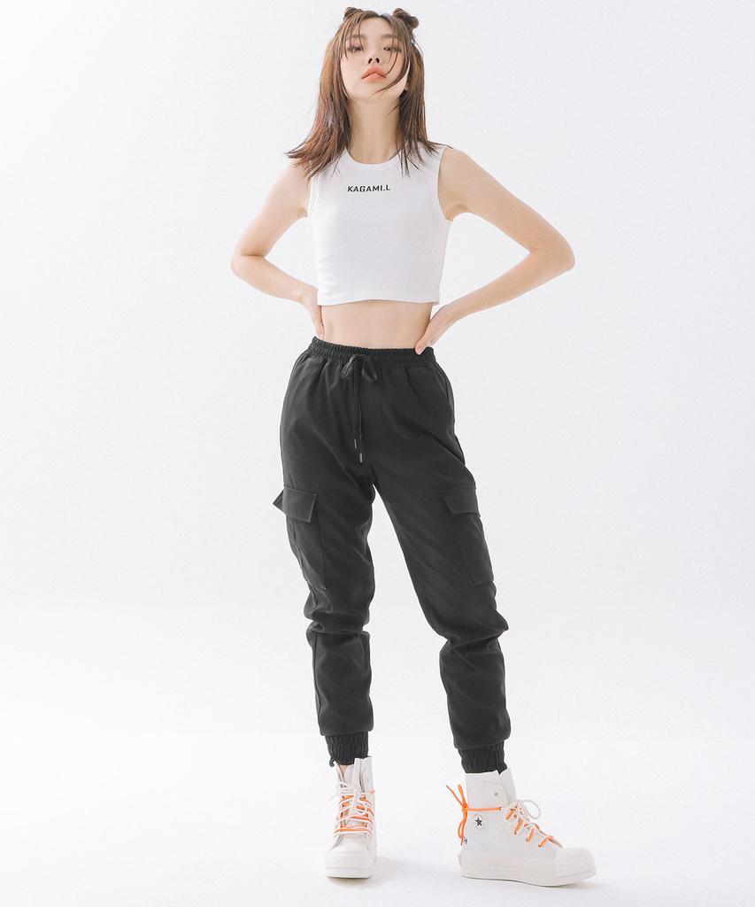 Kagamiel Standard Crop Sleeveless White