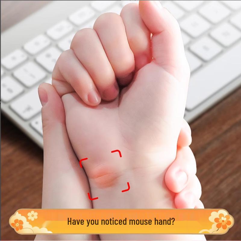 Minimalist Inspirational Wrist Support Mouse Pad with Non-Slip Silicone and Custom Image.