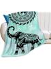 Elephant Blanket Soft Cozy Elephants Throw Blanket Gifts For Women  Er Plush Warm Elephant Stuff Lightweight Fleece Flannel Gift Blankets For  Adults