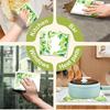 6PCS Cleaning Dishcloths Reusable Kitchen Dish Towels Fresh Watercolor Style Dishcloth Absorbent Lint Free Cloth Washable Duster Rags Tea Towels