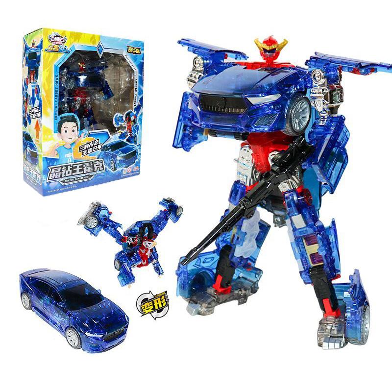 Nou Carbot Echipa Bestiilor de Cristal Robot Transformabil în Mașină Jucării Figurine de Acțiune Moduri Multiple Transformare Jucărie Mașină Cadou