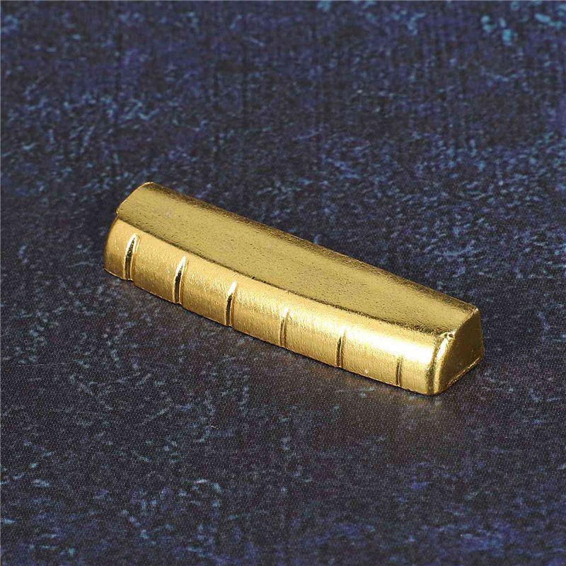Classy-4X Guitar Brass Nut For Acoustic Or Les Paul,Gold