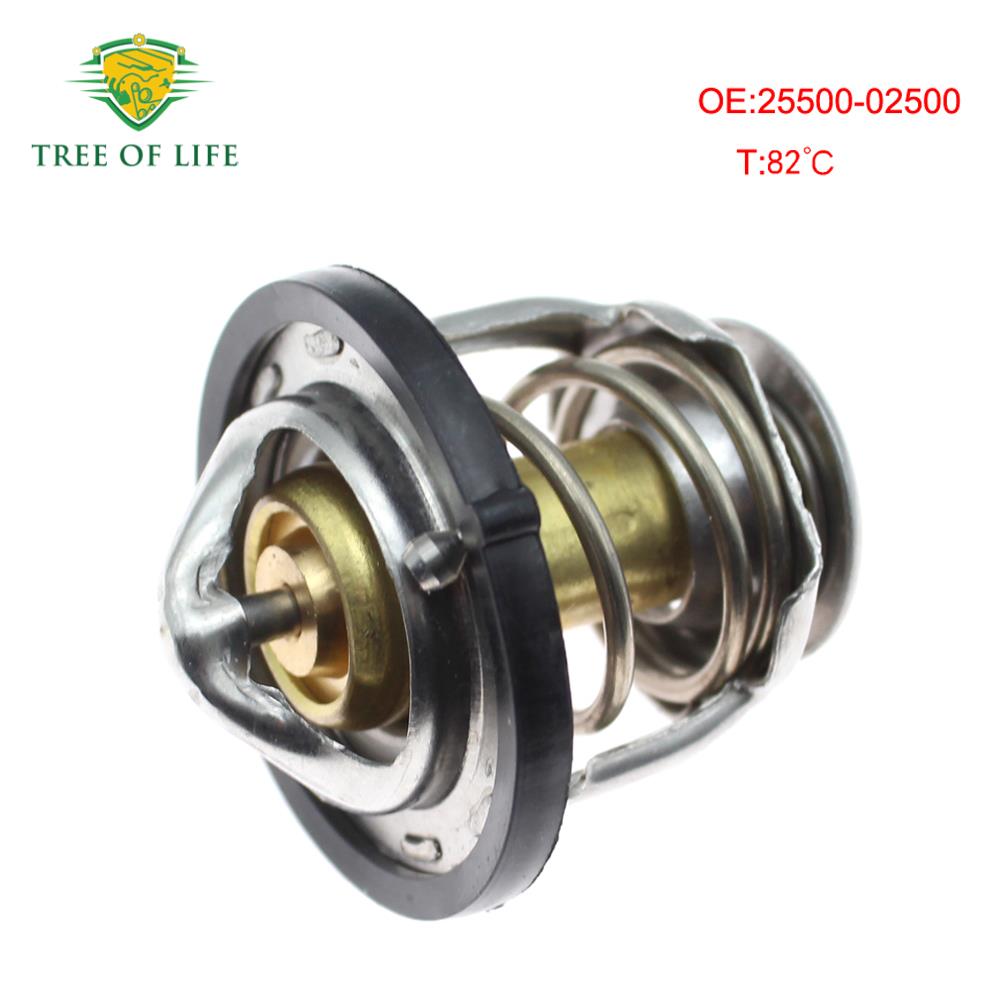 25500 02500 Engine Coolant Thermostat For Hyundai ATOZ MX ATOZ PRIME GETZ/CLICK I10 SANTRO KIA PICANTO 2550002500 25500-02500