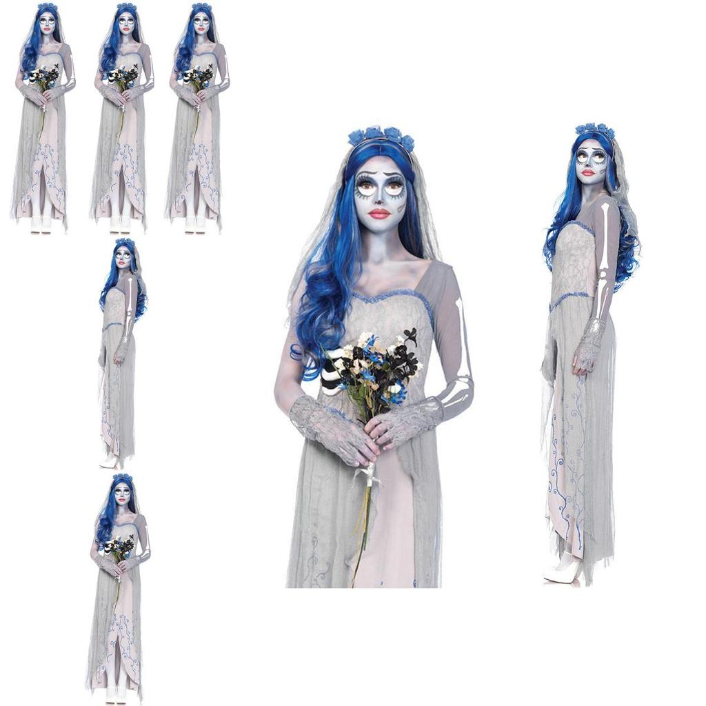 Alluring Ladies Halloween Horror Costume Inspired By Zombie Corpse Bride For Various Occasions