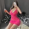 Sexy Underwear Sexy Low-cut Lace Perspective Sling Dress Slim-fit Pure Bed Gown