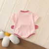 Baby Girl Summer Short-Sleeve Cartoon Romper - Newborn Snap Crotch One-Piece