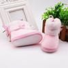 Winter Baby Junge Mädchen Baumwolle Schnee Stiefel Mit Fliege Mid-tube Stiefel Infant Anti-rutsch Kleinkind Schuhe