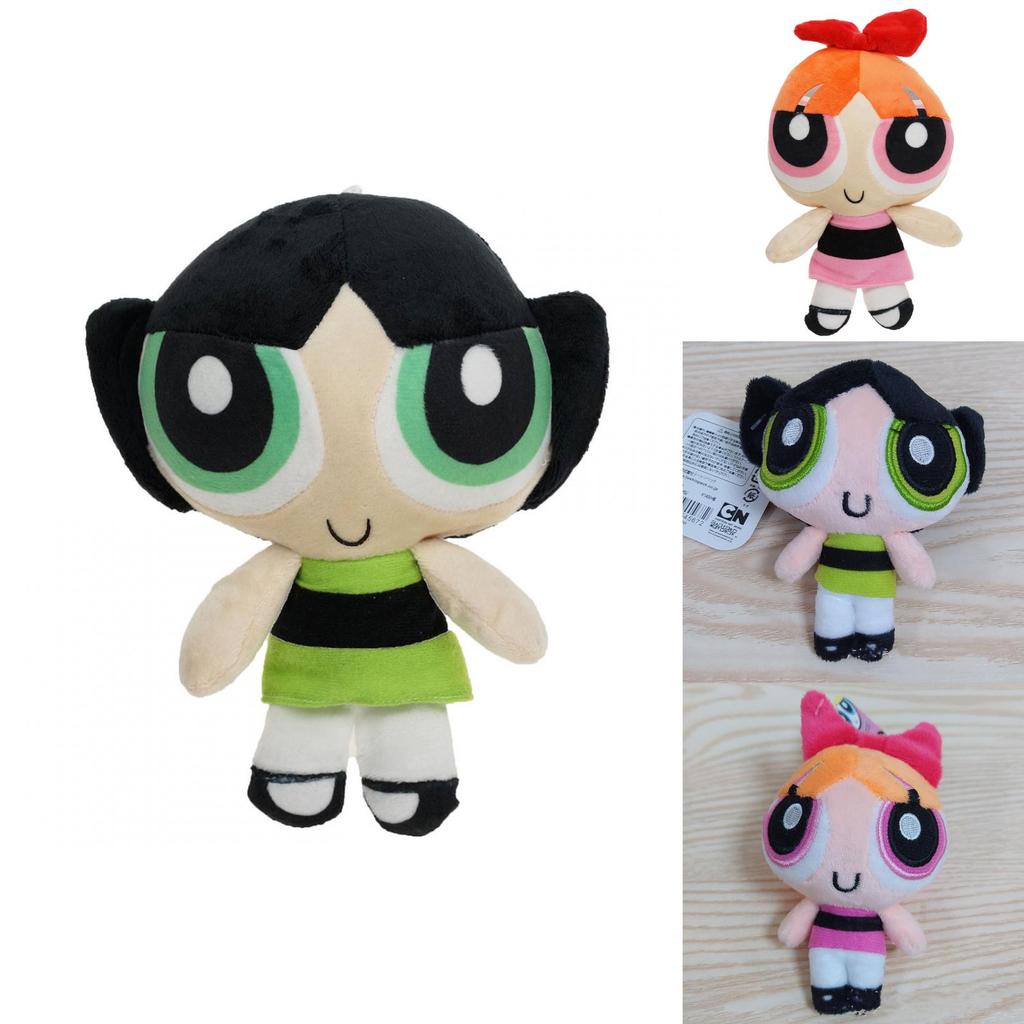Cartoon Powerpuff Girls Plush Dolls 20cm Short Plush Stuffed Toy Gifts**