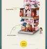 LOZ Building Blocks: Japanese Street Scene with Matcha Shop & Ramen Canteen - Miniature Set