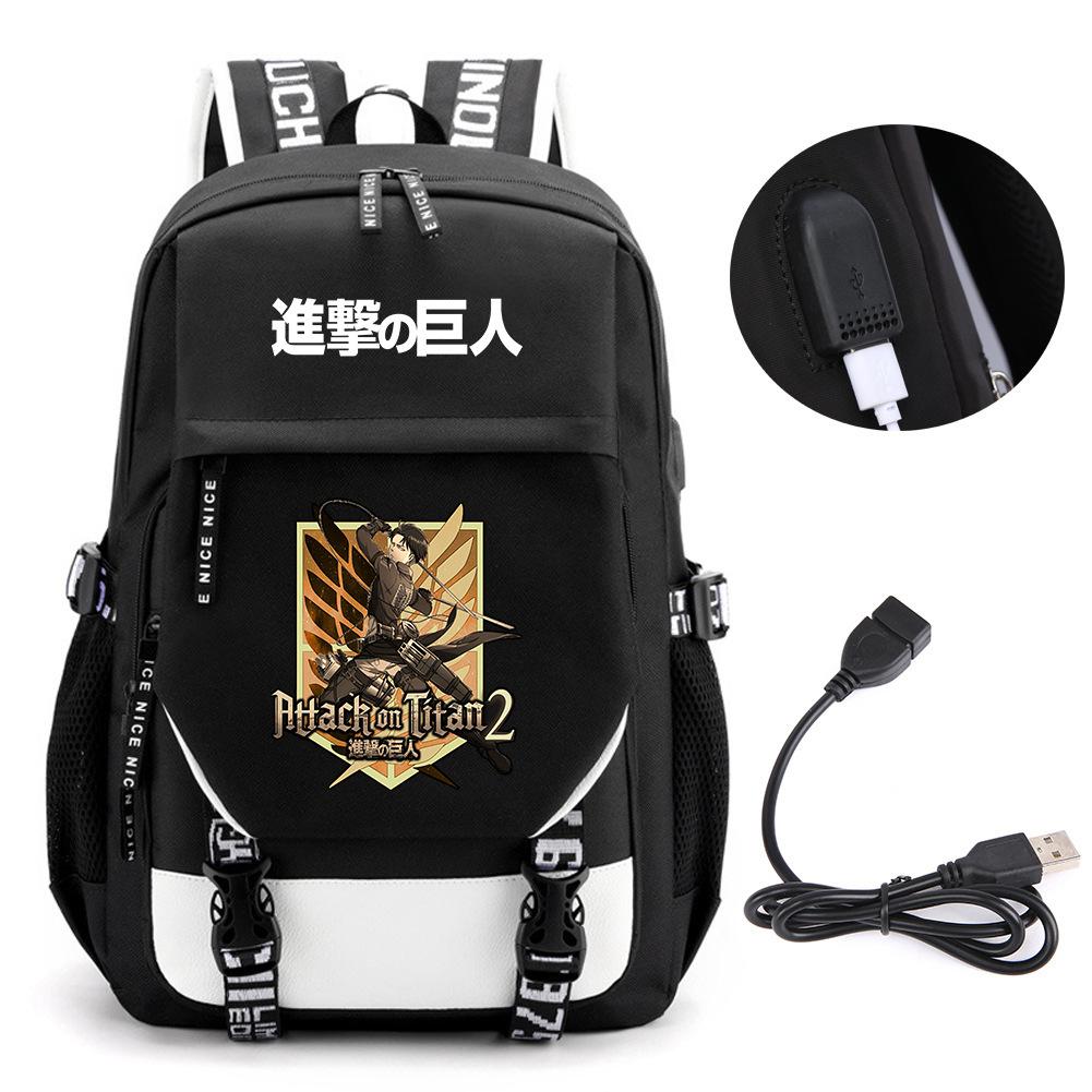 Animation Peripheral Student School Bag Large Capacity Computer Bag Outdoor Backpack