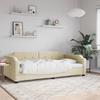 Vidaxl Sofa With Sleeping Function, Cream, 90X200 Cm, Upholstered In Fabric