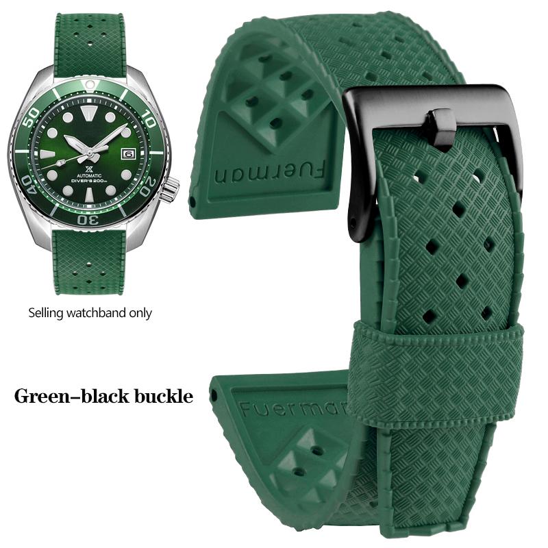 Tropical Rubber Strap  for Seiko SRP777J1 Soft Silicone Diving Waterproof Breathable Sport Wristband Men 20mm 22mm Watch Band