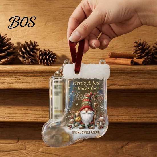 Ornament for Christmas Tree Cash Gift Stocking, Money Holder Hanging Ornament, Unique Creative Present Xmas Decoration Holiday Surprise