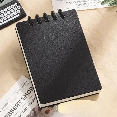 80 Sheets Square Lined A7 Pocket Notebook - High Quality Loose-leaf Mini Diary Book for Student School Supplies