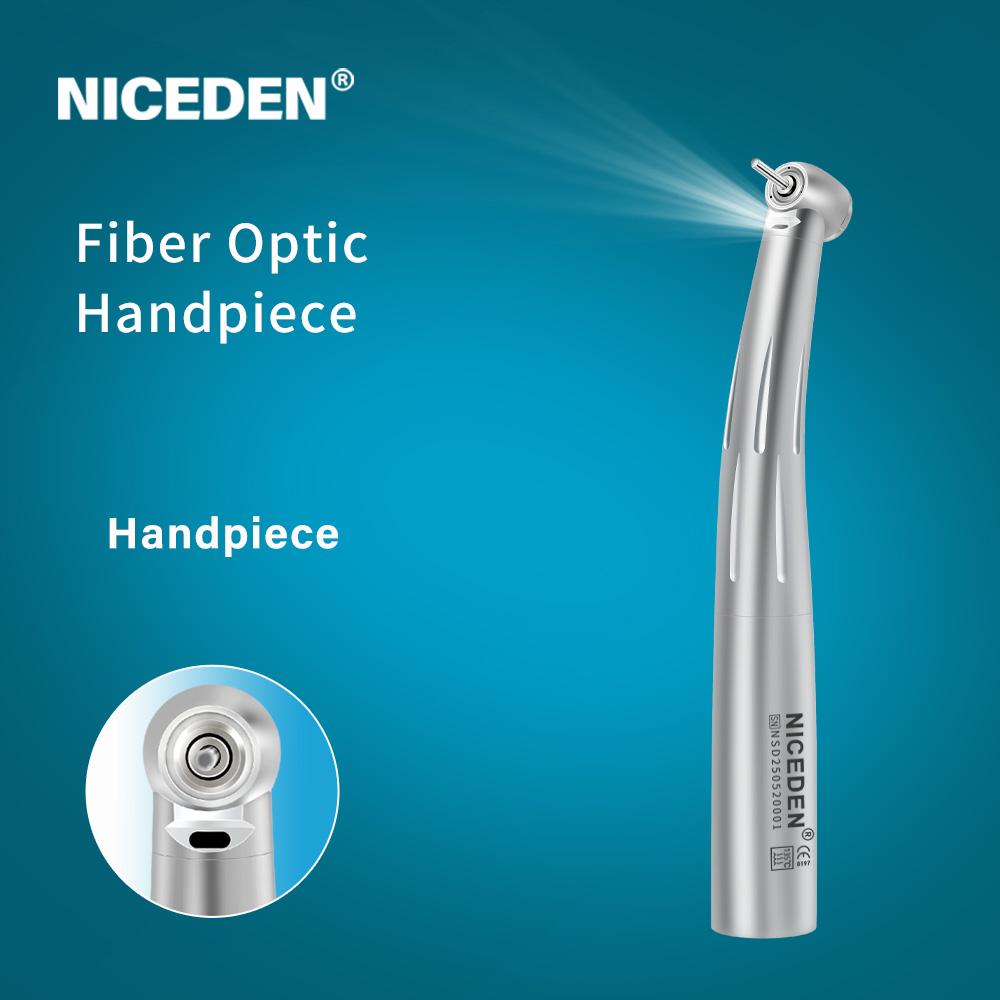 Niceden Dental High Speed Handpiece MINI Head Fiber Optic Air Turbine Handpiece 9000L For Kavo Coupling Dentistry Super Powerful Tools