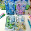 Adorable Student Stationery Set: High-Quality Scissors, Stapler, Tape & Stickers - Perfect Gift for Children's Learning