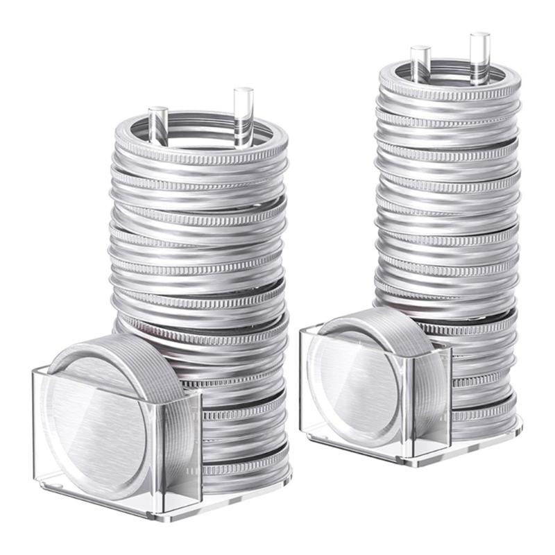 Acryl-Einmachglasdeckel-Organizer für effiziente Lagerung und Organisation Platzsparender Lagerregal für Einmachdeckel