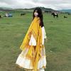 Kawanishi Yunnan Ethnic Yellow Shawl Cape Women's Outerwear