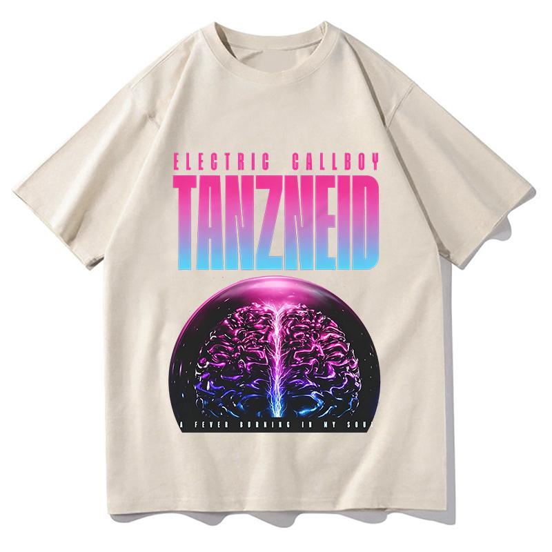 T-Shirt ELECTRIC CALLBOY A Fever Burning in My Soul 100% Cotone Unisex Maglietta Estiva Girocollo Manica Corta Regalo per Fan Abbigliamento