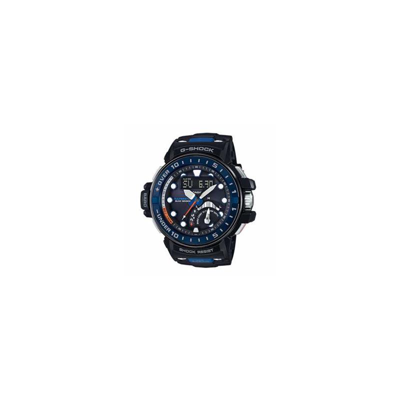 

Casio MASTER OF G-SEA Series 200 Meters Waterproof Solar Quartz Movement Resin Strap Japanese and Korean Watch Men’s Watch Blue Dial GWN-Q1000-1APR синій