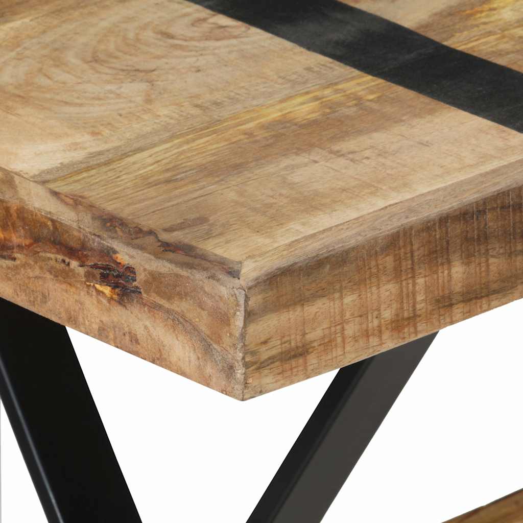 Dining Table 120 x 60 x 76 cm Rough Mango Wood