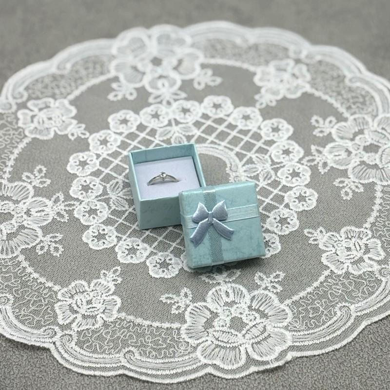 Hardened square pearlescent ring box jewelry box jewelry box latte art gift jewelry necklace box