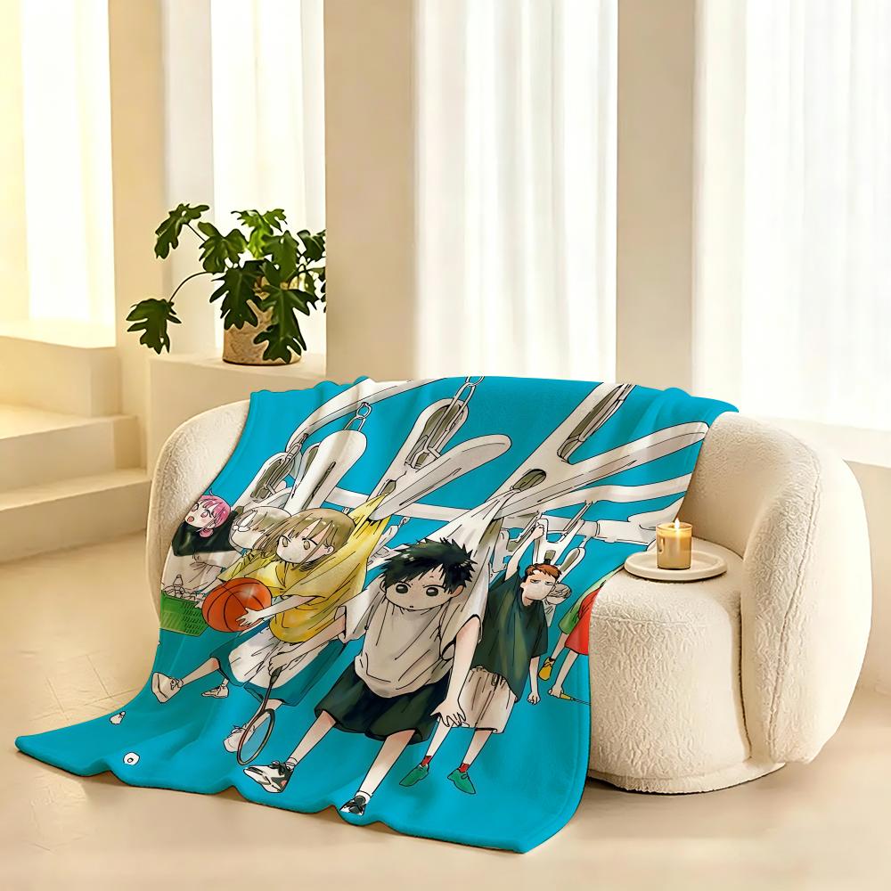 cartoon Ao no Hako blue box Anime Throw Lightweight 240g Flannel Blanket Soft Skin-friendly for Summer Cooling