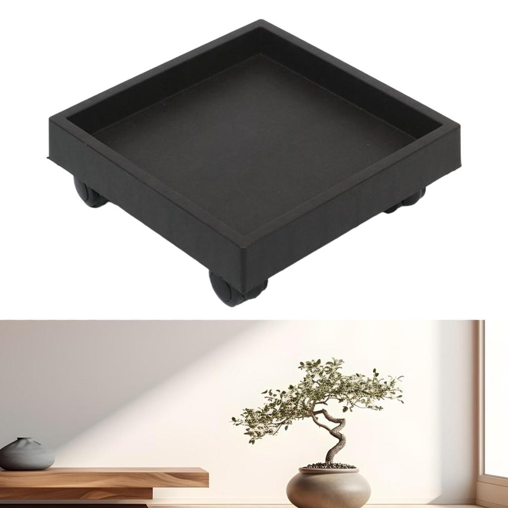 Pot Caddy with Wheels Planter Trolley Yard Potted Trees Rolling Plant Stand