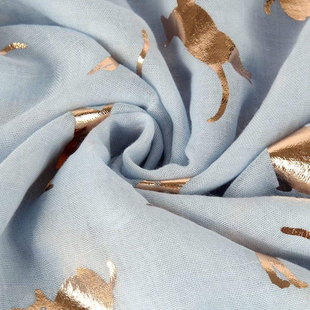 Polyester Animal Scarf Soft Shawl Wrap Creative Gift Cat Print Scarf