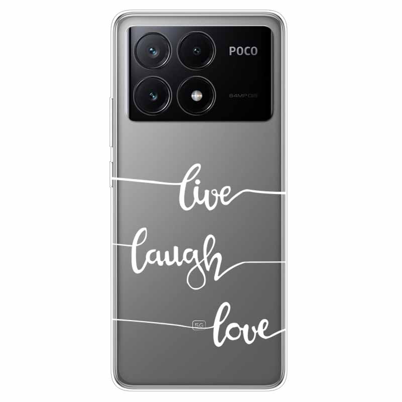 For Xiaomi Poco X6 Pro Case Transparent Cute Soft Silicone TPU Coque for Poco X6 / X6 Pro 5G Phone Cover X 6 X6Pro Clear Shells