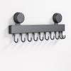 Wall-mounted Suction Cup Hooks Detachable Clothes Hanger Multifunctional Bathroom Rack  Household