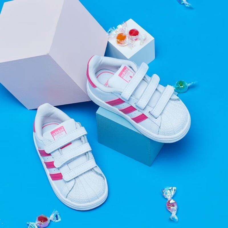 (TD) Adidas Superstar Infant 'White Pink' Baby CG6638
