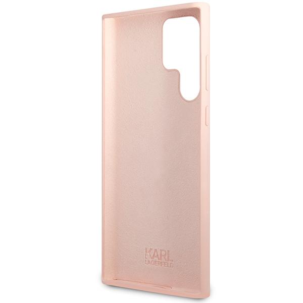 Karl Lagerfeld Klhcs23Lsnchbcp S23 Ultra S918 Hardcase Różowy/Pink Silicone Choupette